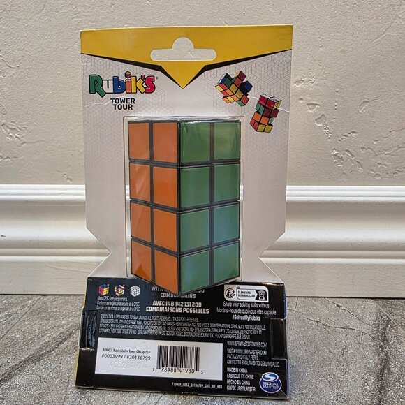 Rubik's Tower 2x2x4 Puzzle Cube Advanced Multi Colored Shape Shifting Game - Picture 2 of 6